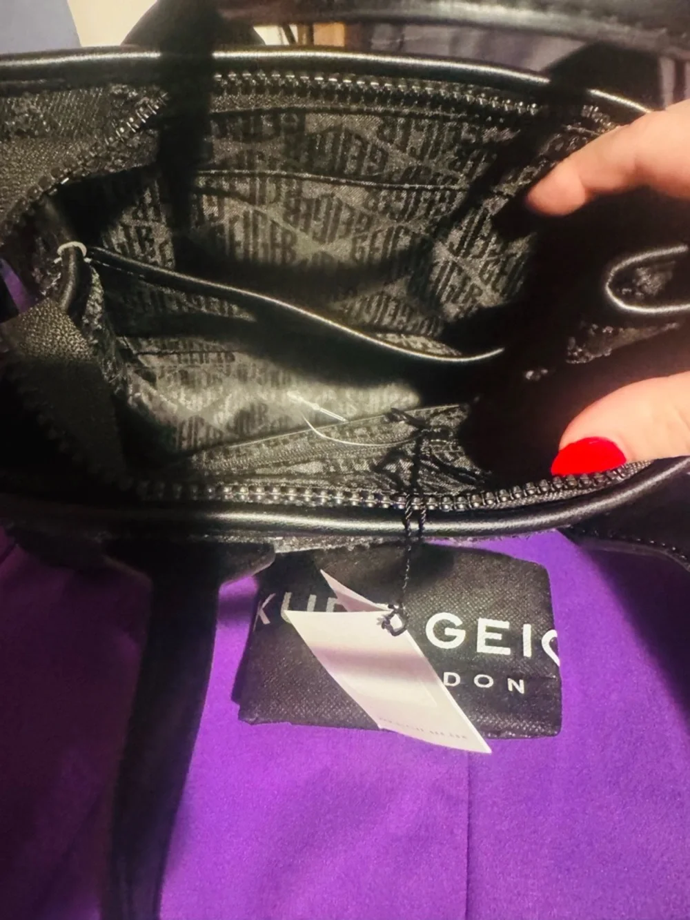 Kurt Geiger London Black Quilted Tote Bag- NWT! Make an offer! - Picture 4 of 4